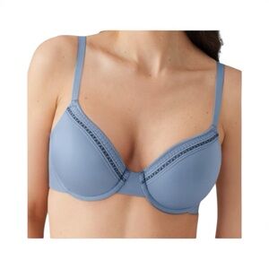 Wacoal 853213 Perfect Primer T Shirt Bra 36C  Blue Contour Underwire NWT